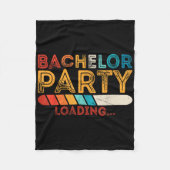 Grappige Bruidegom Trouw Bruiloft Jonggezellenfees Fleece Deken (Voorkant)