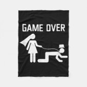 Grappige Bruidegom Trouw Verlovingsparty _6  Fleece Deken (Voorkant)