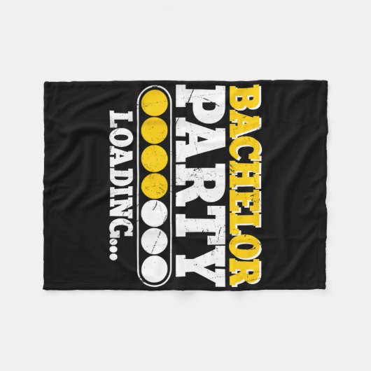 Grappige Bruidegom Trouwfeest Bachelor Party _2 Fleece Deken (Voorkant (Horizontaal))
