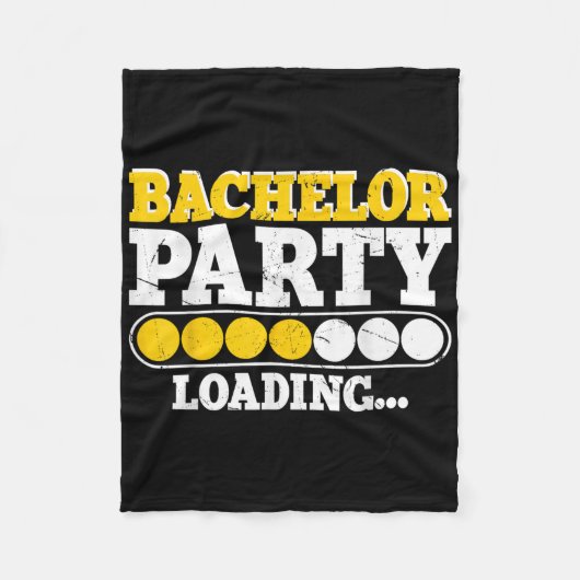 Grappige Bruidegom Trouwfeest Bachelor Party _2  Fleece Deken (Voorkant)