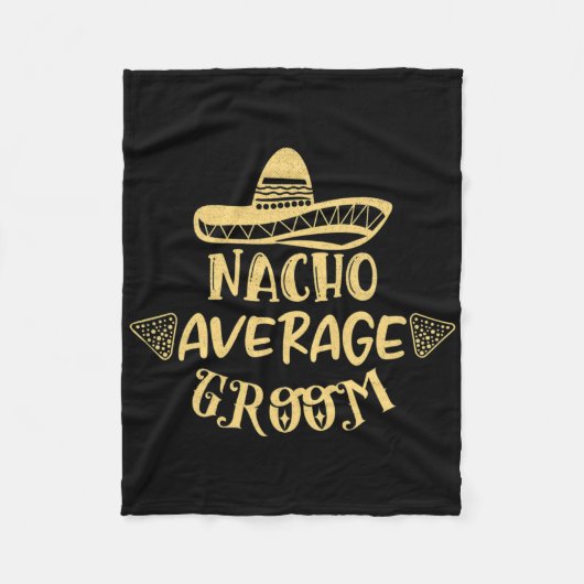 Grappige Bruidsjonker Bruid Bachelor Nacho Gemidde Fleece Deken (Voorkant)