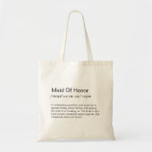 Grappige bruidsmeisje definitie voorstel cadeaus tote bag (Voorkant)