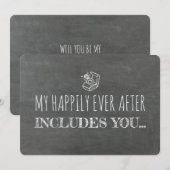 Grappige bruidsmeisje / getuige voorstel kaart (Voorkant / Achterkant)