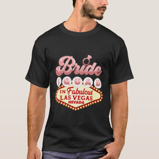 Grappige bruidsmeisjes uit het bruidsquad Las Vega T-shirt (Voorkant)