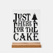 Grappige bruidstaart acryl bord (Voorkant)