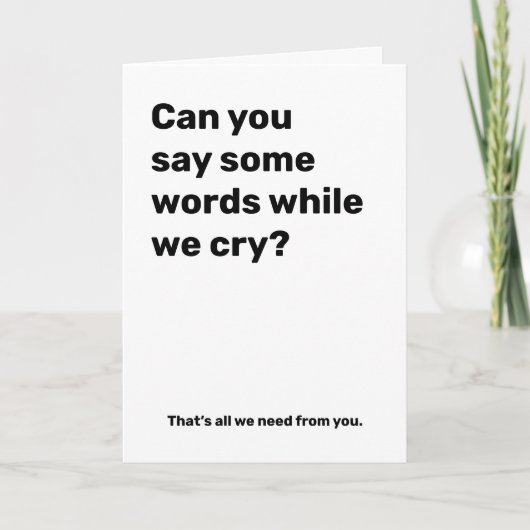 Grappige bruiloft ambtenaar voorstel - zeg een paa kaart (Voorkant)