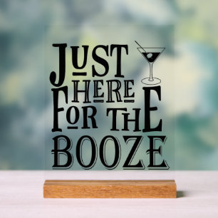 Grappige bruiloft bar acryl bord
