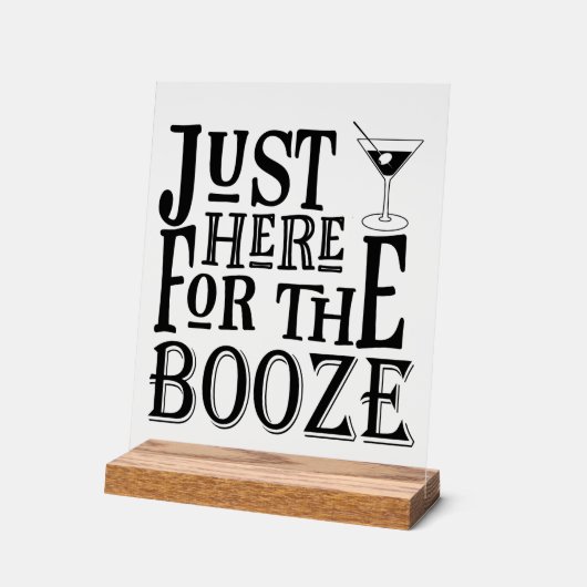 Grappige bruiloft bar acryl bord (Hoek)