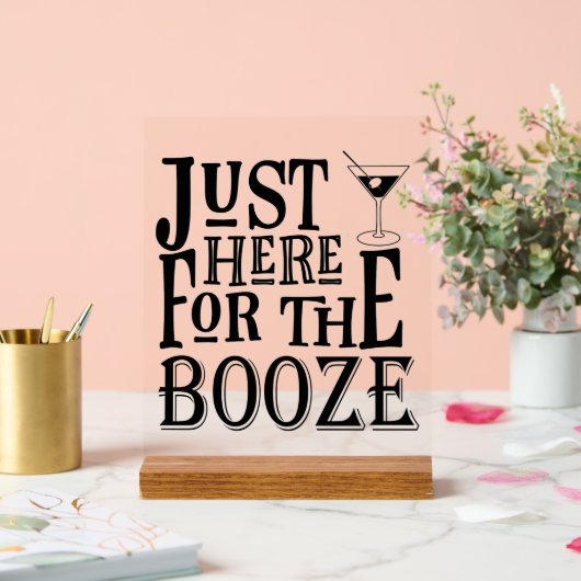 Grappige bruiloft bar acryl bord (Huwelijk)