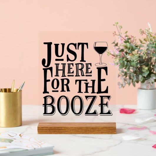 Grappige bruiloft bar acryl bord (Huwelijk)