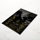 Grappige bruiloft bespaar de datum folie uitnodiging (Gedraaid)