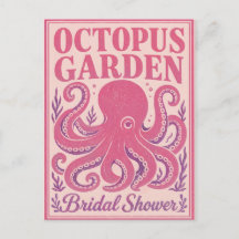 Grappige Bruiloft Feest Octopus Kustfeest