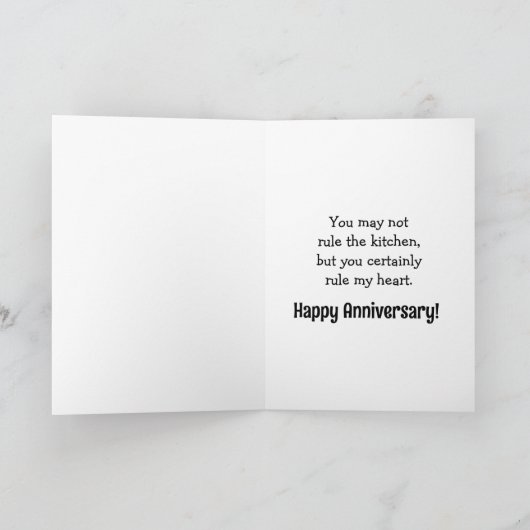 Grappige bruiloft Jubileum Kaart voor haar (Binnen)