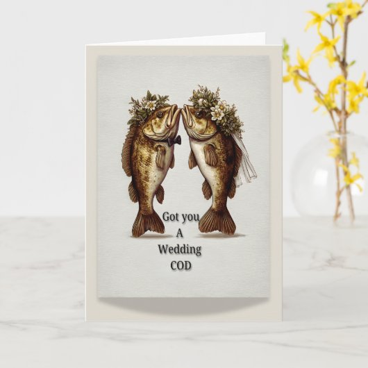 Grappige bruiloft Kaart | "Heb je een bruiloft COD (Gele Bloem)