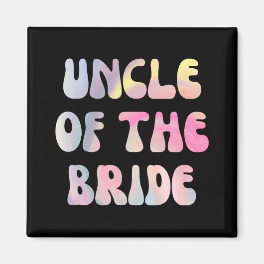 Grappige bruiloft oom van de bruid magneet (Voorkant)