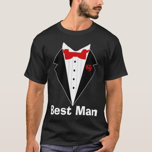 Grappige bruiloft t shirt, bruidegom, beste man, b t-shirt (Voorkant)