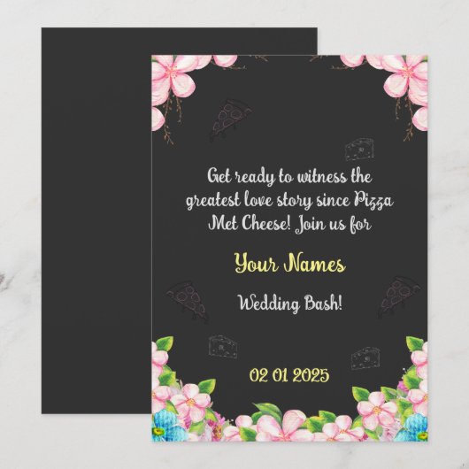 Grappige bruiloft uitnodiging Kaarten (Voorkant / Achterkant)