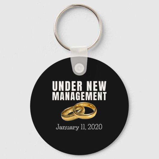 Grappige bruiloft Verloving Gift Bruid Bruidegom J Sleutelhanger (Voorkant)