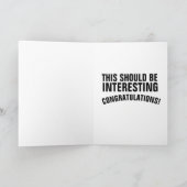 GRAPPIGE BRUILOFT WENSKAARTEN, DIE DRAAG BROEK KAART (Binnen)