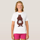 Grappige bruine beer t-shirt (Voorkant volledig)