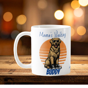 Grappige  Bruine Gouden Retriever Zonnebril Koffiemok
