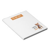 Grappige bruine pitbull om te doen lijst notitieblok (Schuin)