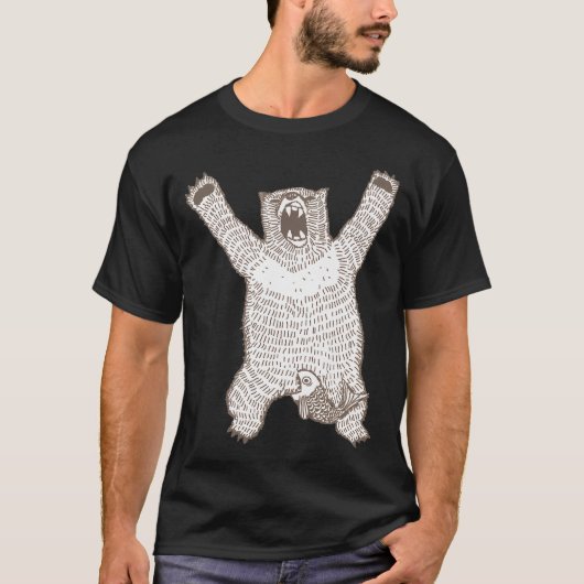 Grappige Brullende Beer T-shirt (Voorkant)
