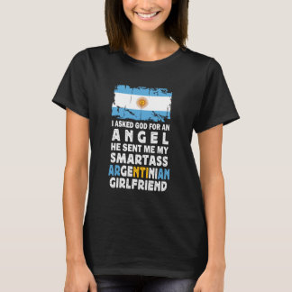 Grappige brutale Argentijnse vriendin Argentinië V T-shirt