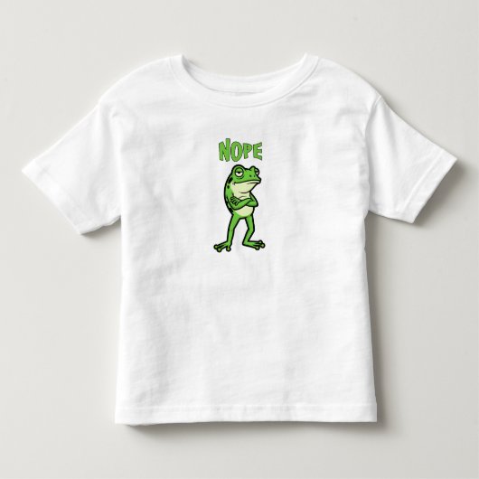Grappige brutale kikker Nee, chagrijnige padden ca Kinder Shirts (Voorkant)