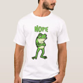Grappige brutale kikker Nee, chagrijnige padden Ca T-shirt (Voorkant)