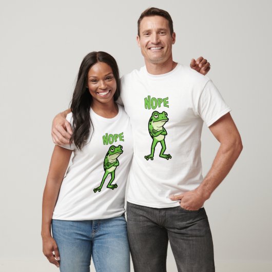 Grappige brutale kikker Nee, chagrijnige padden Ca T-shirt (Unisex)