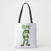 Grappige brutale kikker Nee, chagrijnige padden Ca Tote Bag (Voorkant)