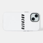 Grappige brutale klassieke minimalistische vette t iPhone 15 case (Achterkant horizontaal)