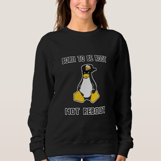 Grappige brutale linux IT-beheerder Geboren om Roo Trui (Voorkant)
