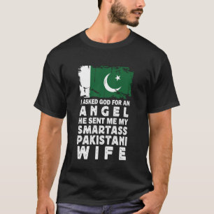Grappige brutale Pakistaanse vrouw Pakistan vlag e T-shirt