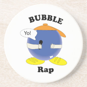 Grappige Bubbels Rap Puntige Karakter Cartoon Ontw Zandsteen Onderzetter