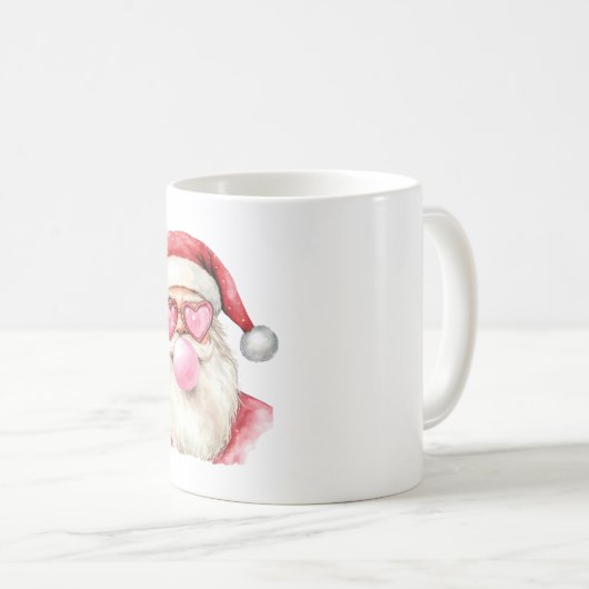 Grappige Bubble Gum Santa stijl Koffiemok (Voorkant rechts)
