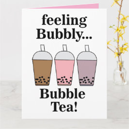 Grappige Bubble Tea Kaart