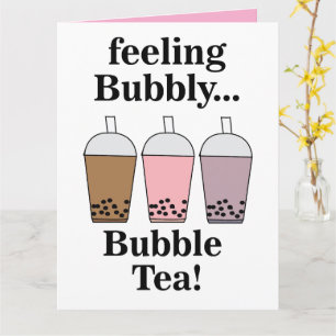 Grappige Bubble Tea Kaart