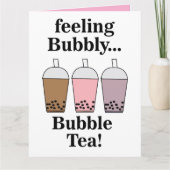 Grappige Bubble Tea Kaart (Voorkant)