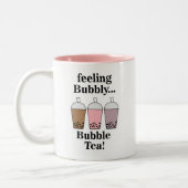 Grappige Bubble Tea Tweekleurige Koffiemok (Links)