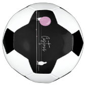 Grappige Bubblegum Vogels op een Draad Zwart Voetbal (Gedraaid)