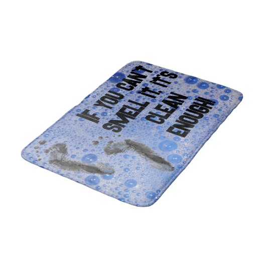 Grappige Bubbles Tienerjongen als je het niet kunt Badmat (Gekanteld)