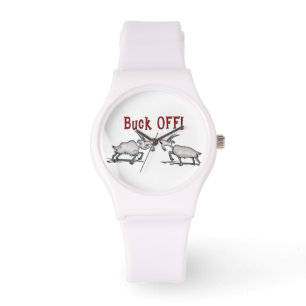 Grappige Buck Off Goat Horloge