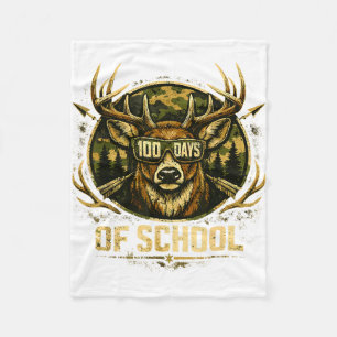Grappige Bucked 100 School Camo Herten Outdoor Fleece Deken