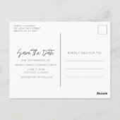 Grappige Budget Bruiloft Save the Date Briefkaart (Achterkant)