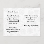 Grappige budget huwelijksuitnodiging uitnodiging briefkaart (Achterkant)