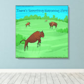Grappige Buffalo Springfield For What Its Worth Canvas Afdruk (Insitu (Houten vloer))