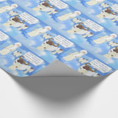 Grappige Buffalo Wings In De Hemel Cadeau Cadeaupapier (Hoek)