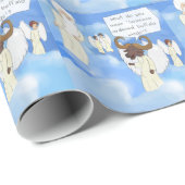 Grappige Buffalo Wings In De Hemel Cadeau Cadeaupapier (Rol Hoek)